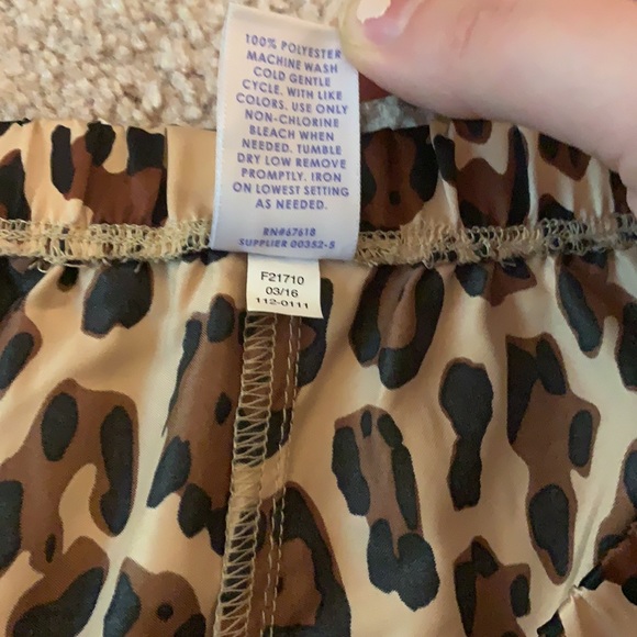 Cheetah Print with Aqua Trim Pajama Set - Picture 12 of 13